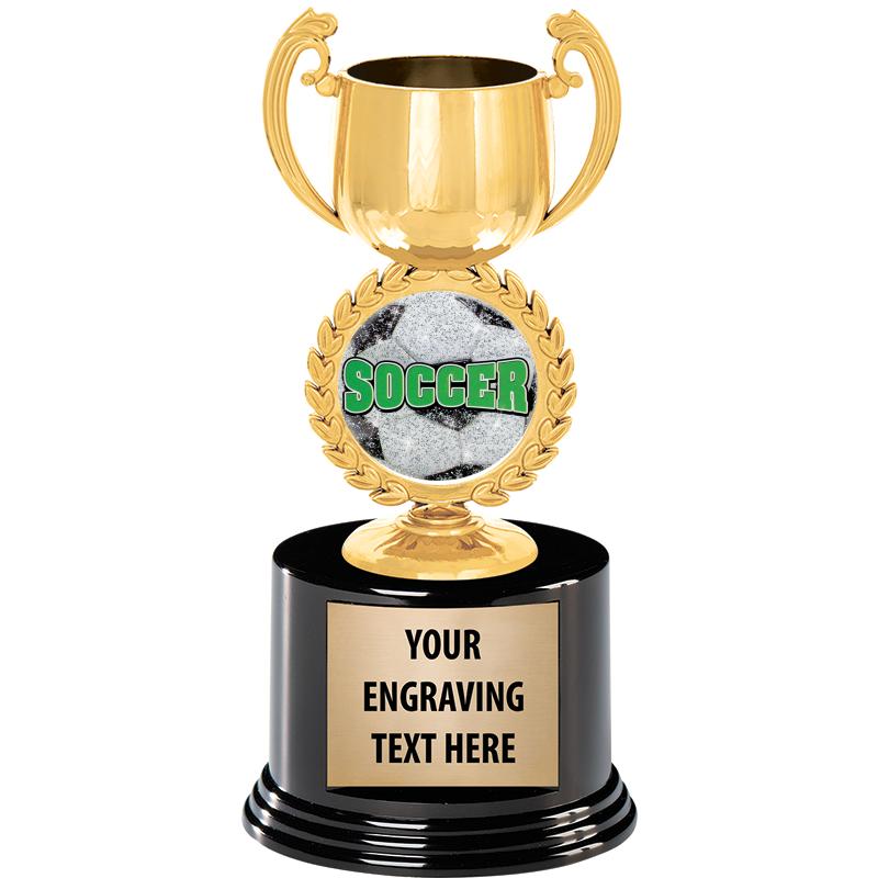 8" CHAPLET CUP GLD W/RND BS