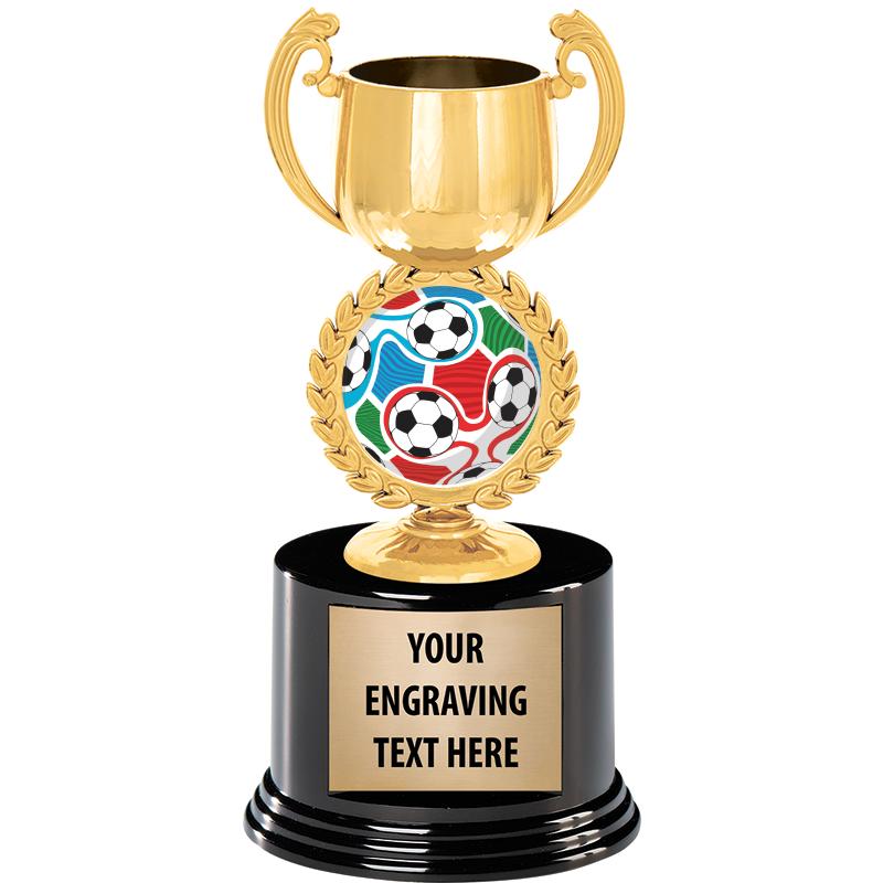 8" CHAPLET CUP GLD W/RND BS