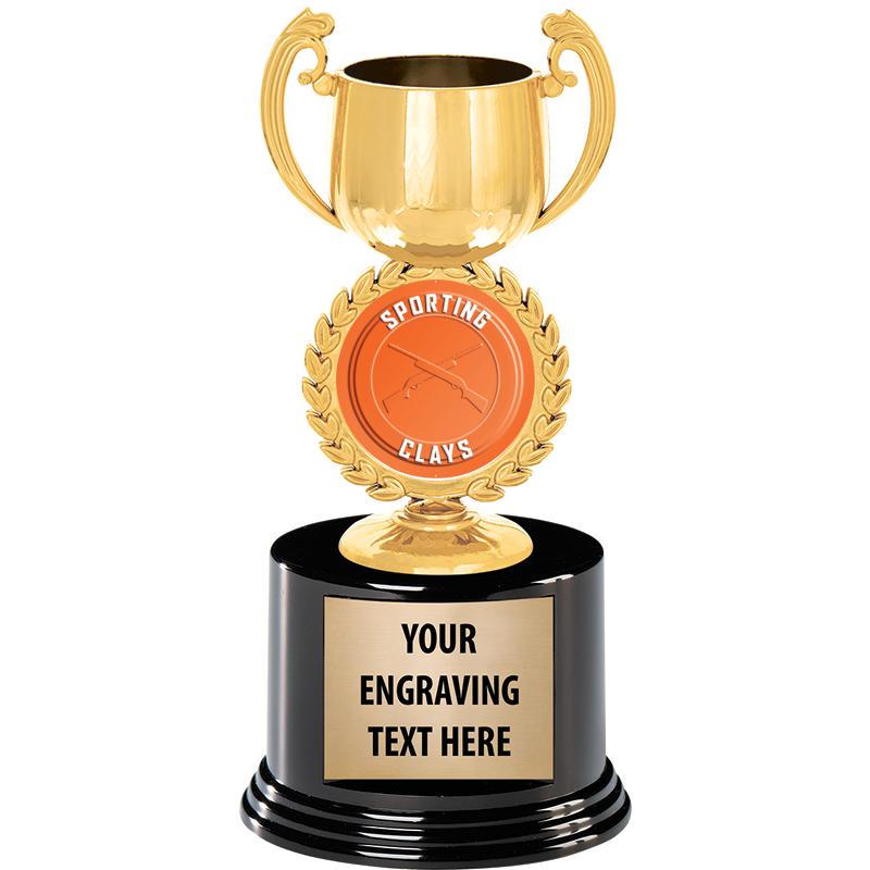 8" CHAPLET CUP GLD W/RND BS