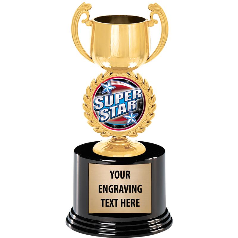 8" CHAPLET CUP GLD W/RND BS