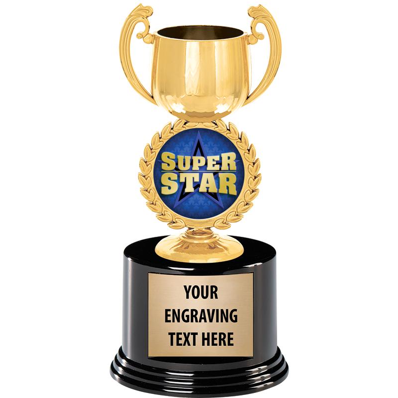 8" CHAPLET CUP GLD W/RND BS