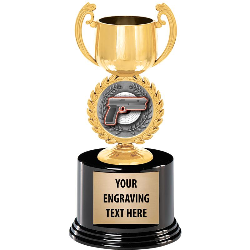 8" CHAPLET CUP GLD W/RND BS