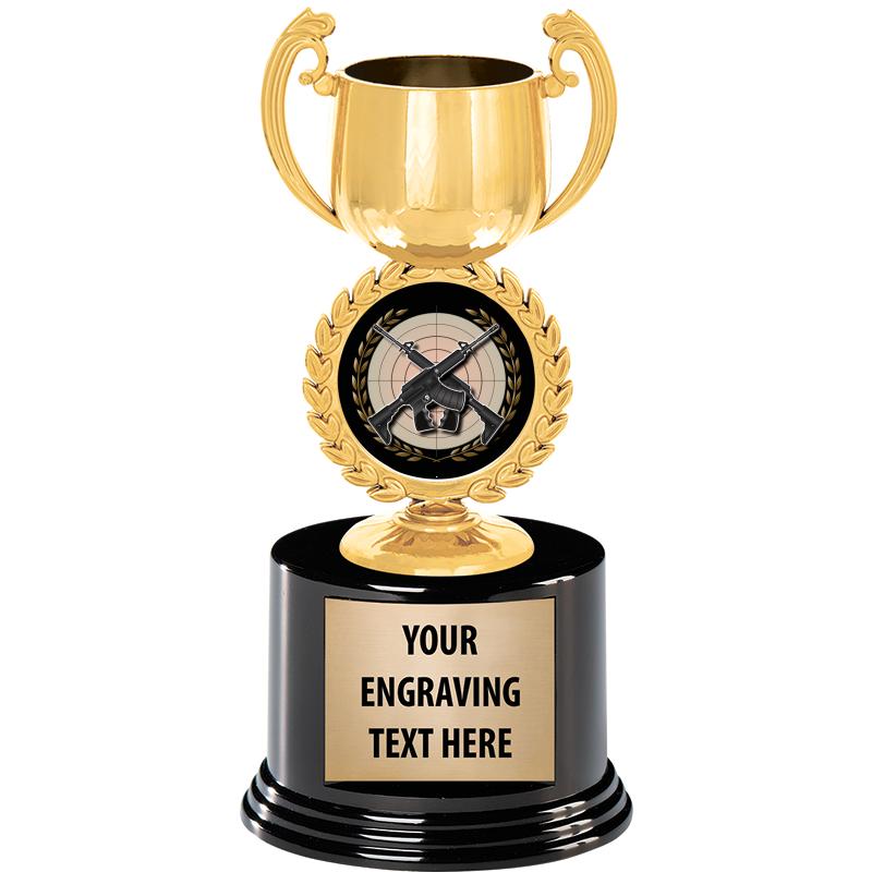 8" CHAPLET CUP GLD W/RND BS