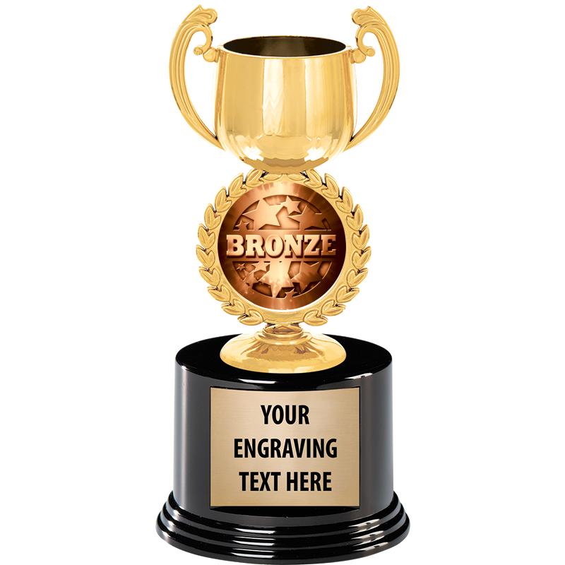 8" CHAPLET CUP GLD W/RND BS