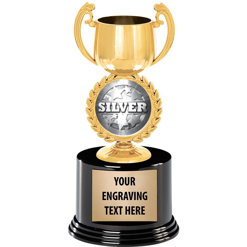 8" CHAPLET CUP GLD W/RND BS