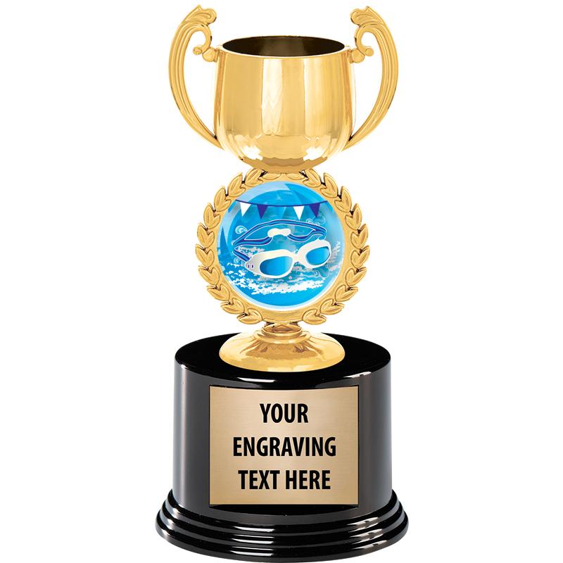 8" CHAPLET CUP GLD W/RND BS