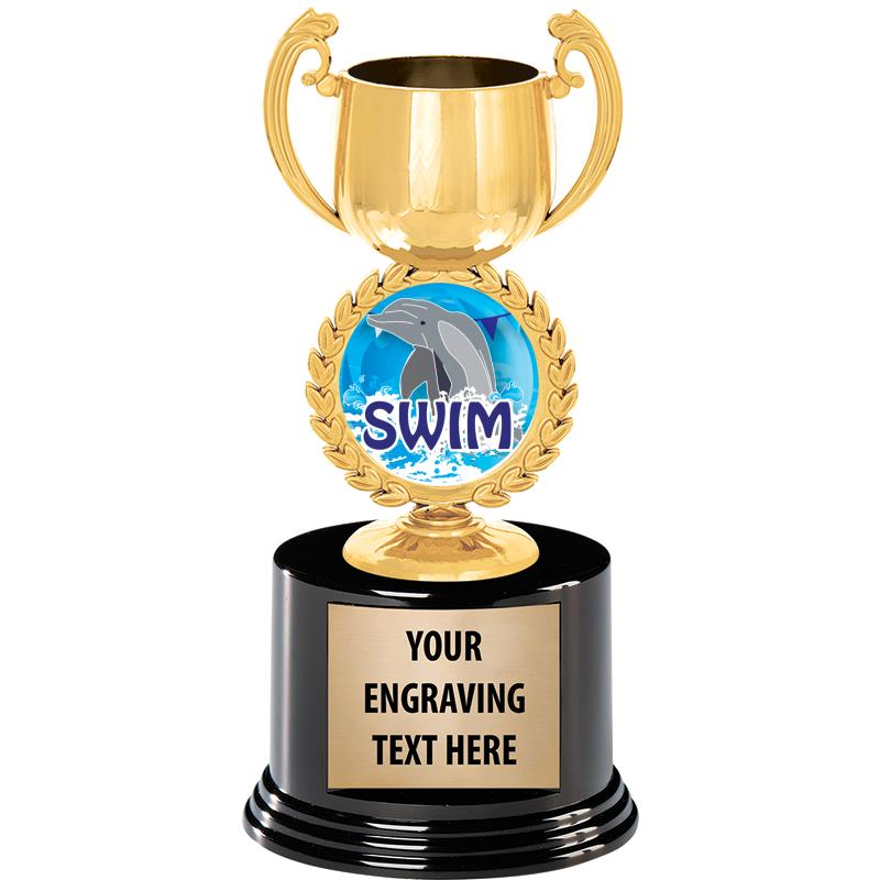 8" CHAPLET CUP GLD W/RND BS