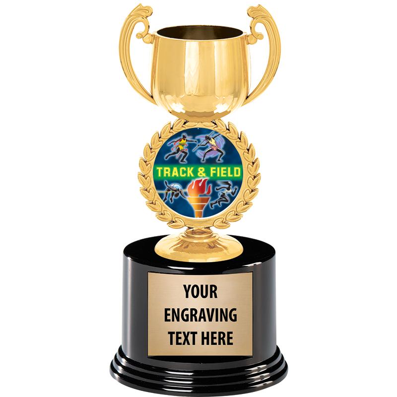 8" CHAPLET CUP GLD W/RND BS