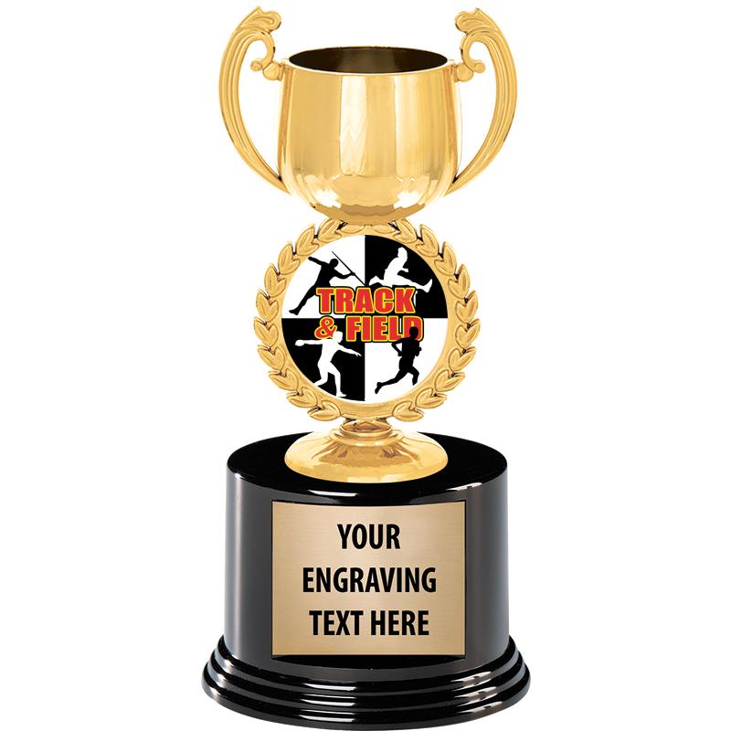 8" CHAPLET CUP GLD W/RND BS