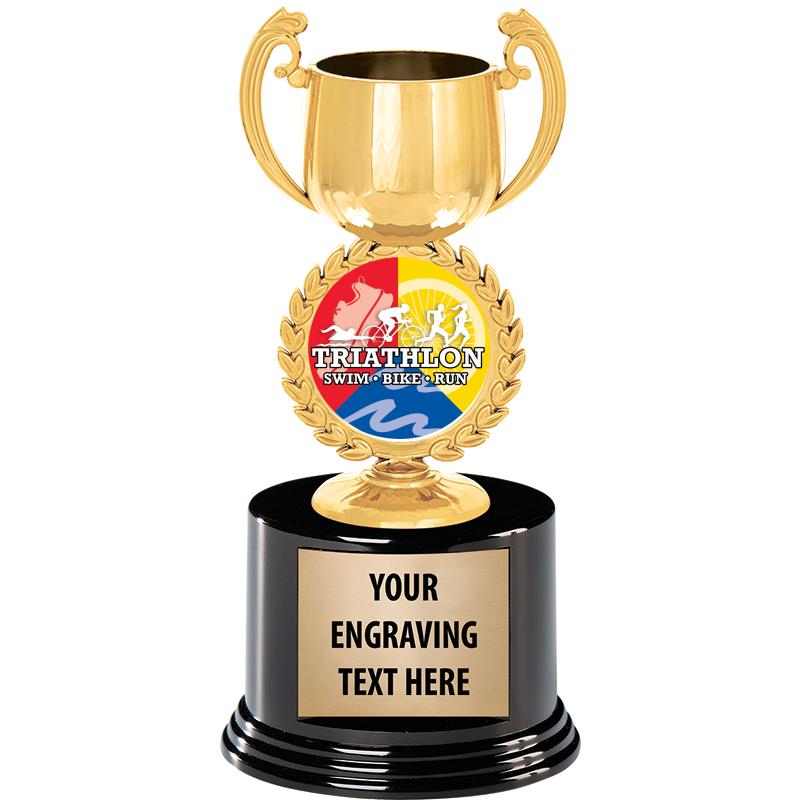 8" CHAPLET CUP GLD W/RND BS