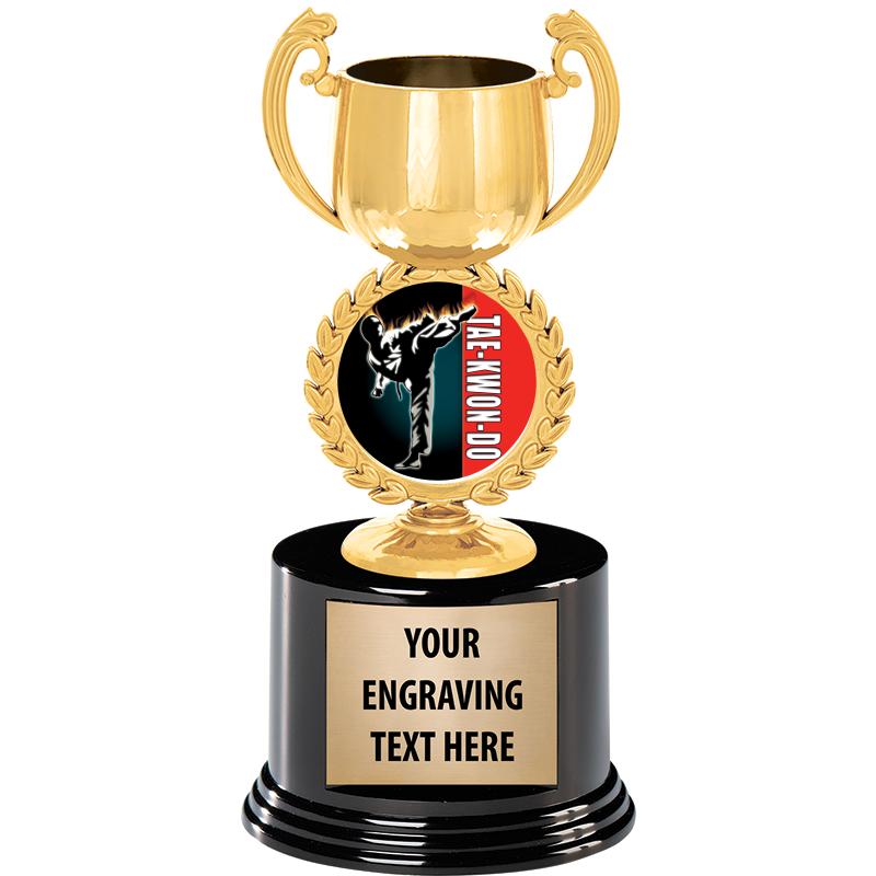 8" CHAPLET CUP GLD W/RND BS