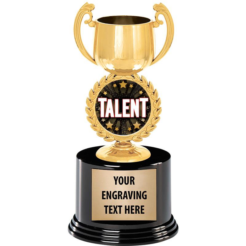 8" CHAPLET CUP GLD W/RND BS