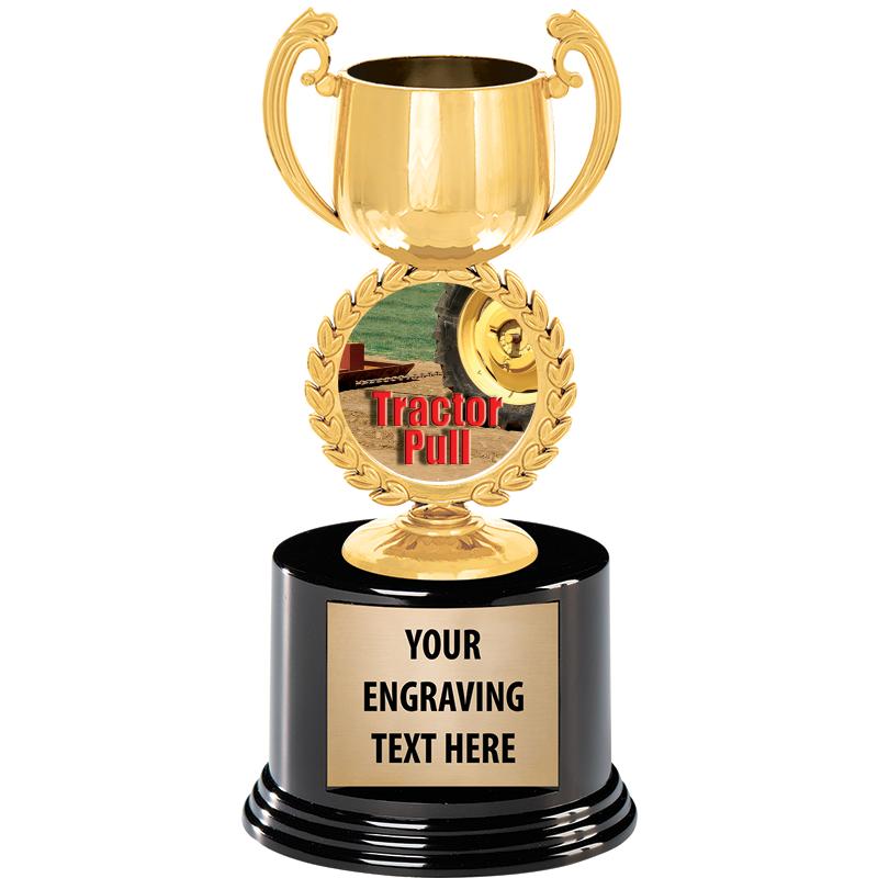 8" CHAPLET CUP GLD W/RND BS