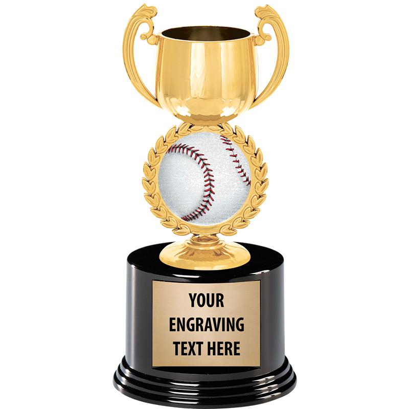 8" CHAPLET CUP GLD W/RND BS