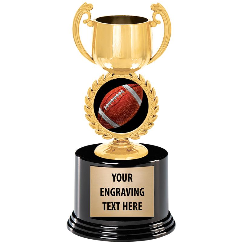 8" CHAPLET CUP GLD W/RND BS