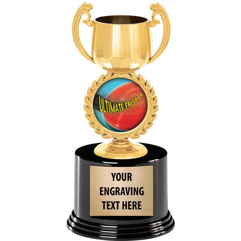 8" CHAPLET CUP GLD W/RND BS