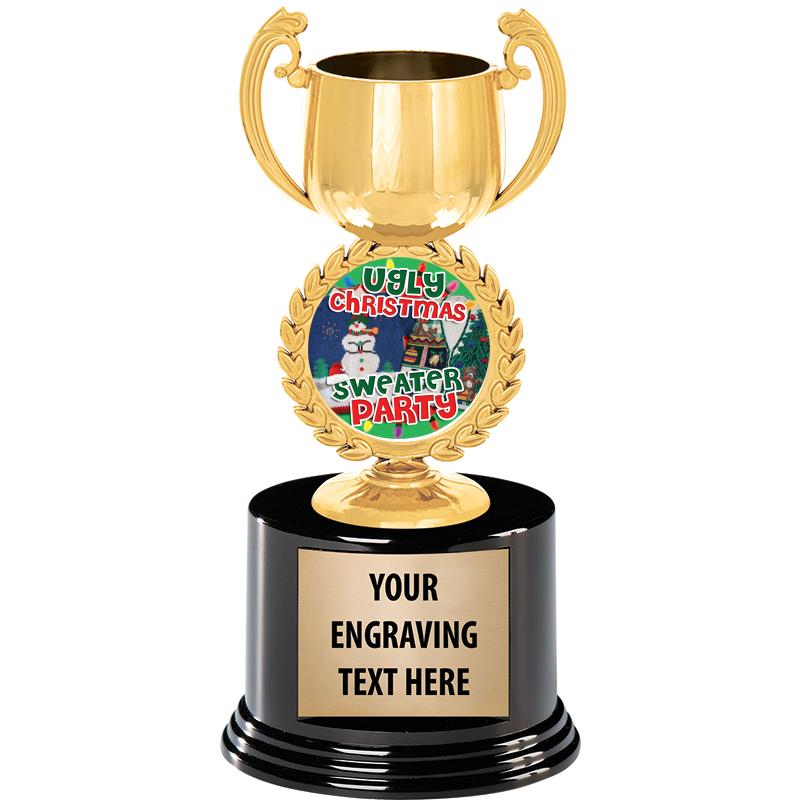 8" CHAPLET CUP GLD W/RND BS