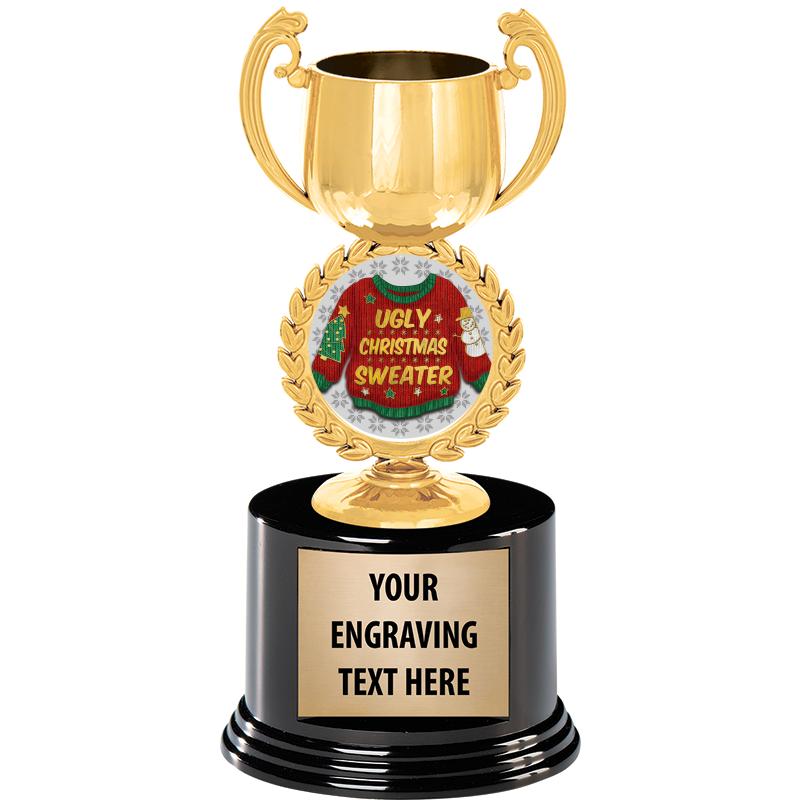 8" CHAPLET CUP GLD W/RND BS