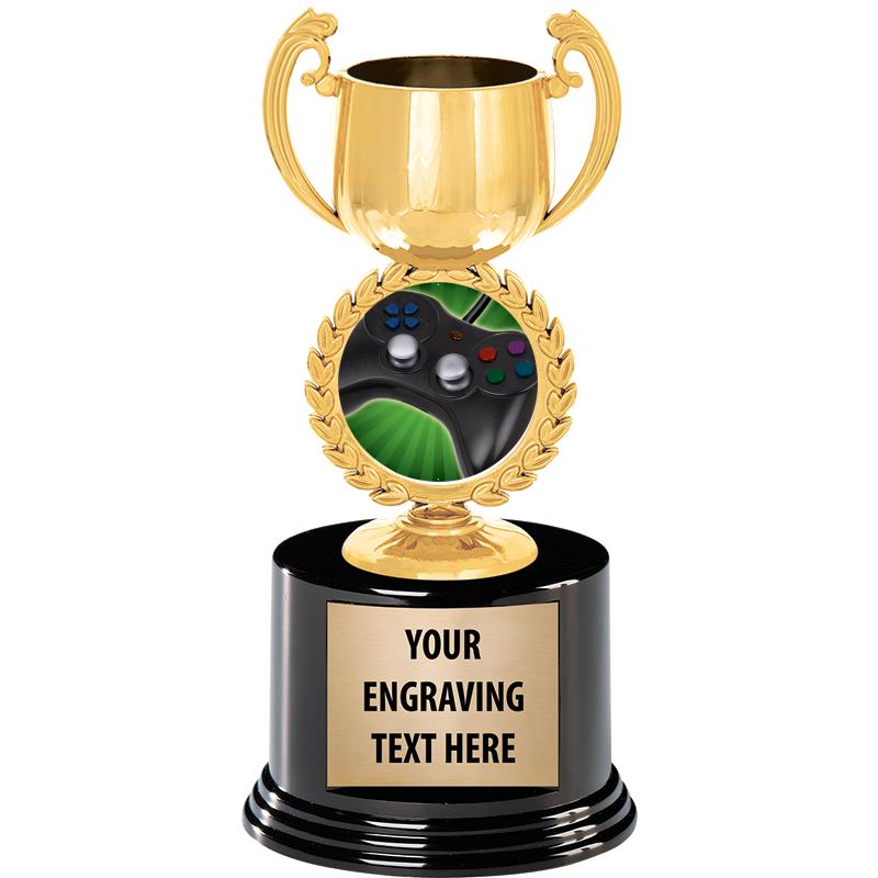 8" CHAPLET CUP GLD W/RND BS