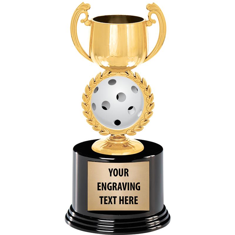 8" CHAPLET CUP GLD W/RND BS