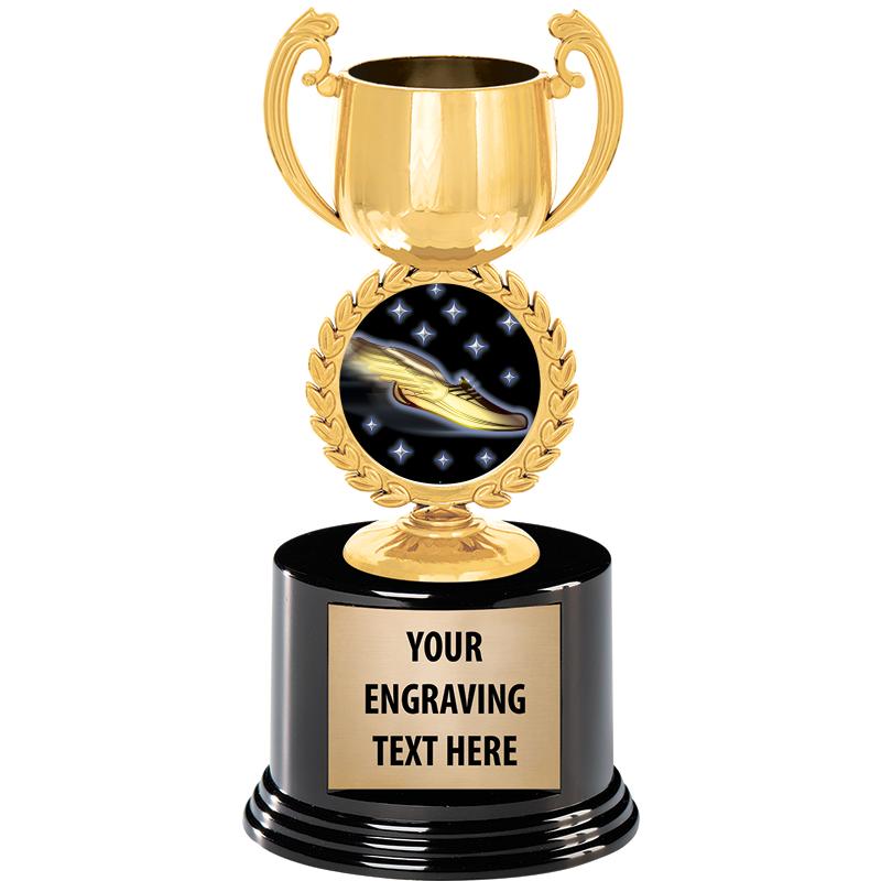 8" CHAPLET CUP GLD W/RND BS