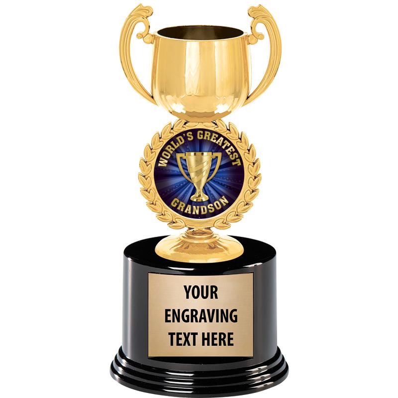 8" CHAPLET CUP GLD W/RND BS