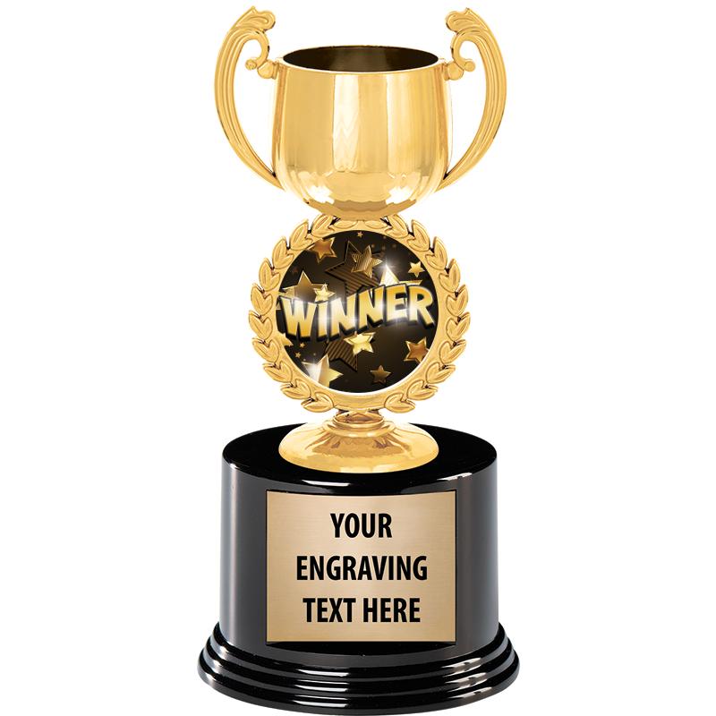 8" CHAPLET CUP GLD W/RND BS