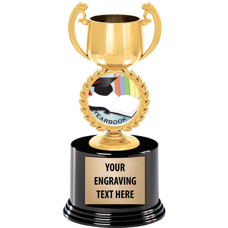 8" CHAPLET CUP GLD W/RND BS