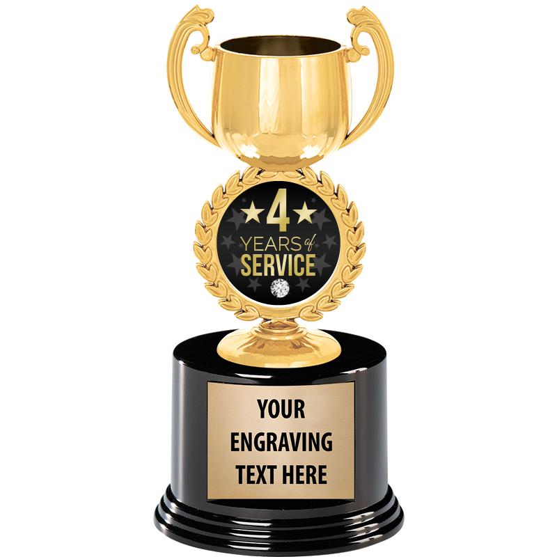 8" CHAPLET CUP GLD W/RND BS