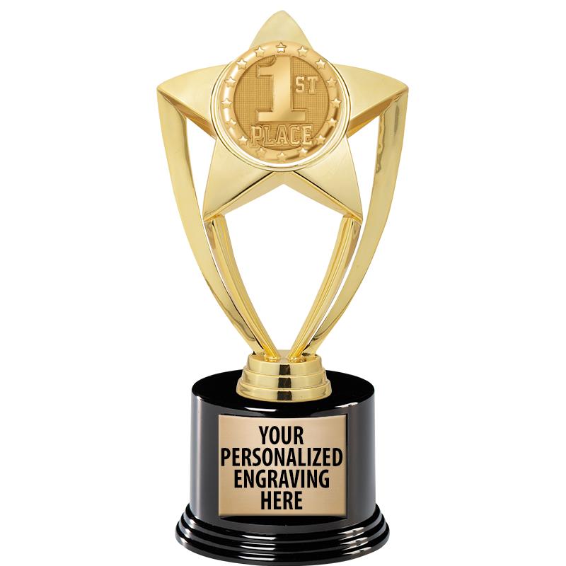 GOLD STAR INSERT TR W/BLK BASE