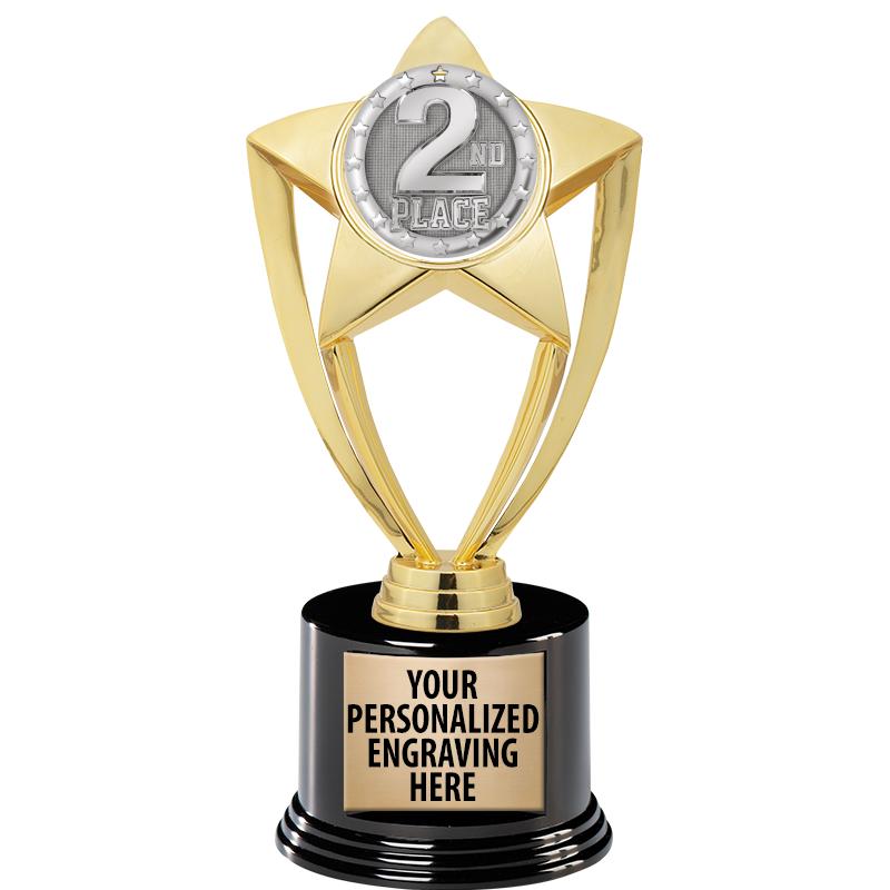 GOLD STAR INSERT TR W/BLK BASE