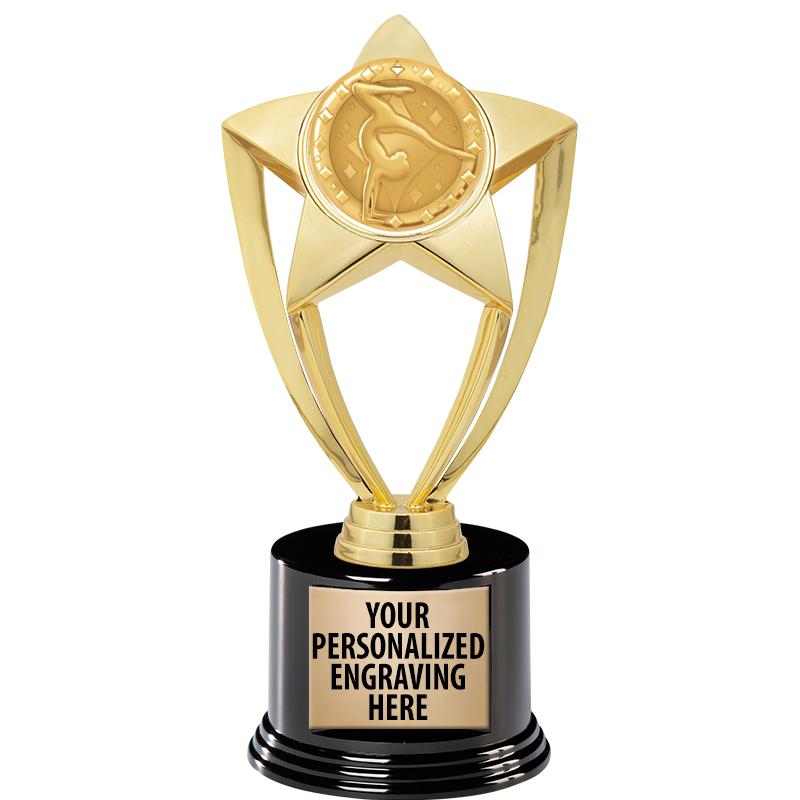 GOLD STAR INSERT TR W/BLK BASE