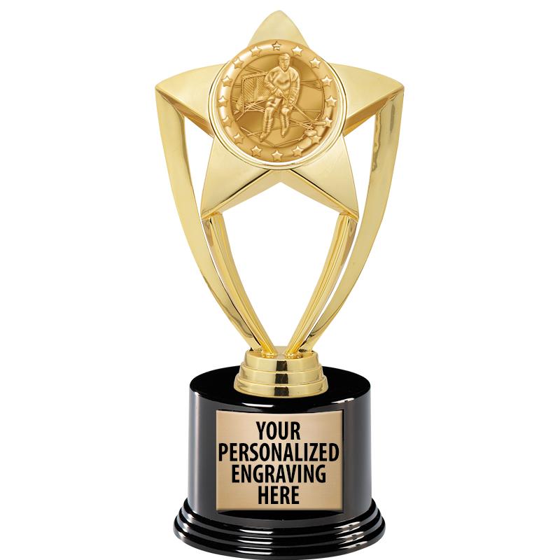 GOLD STAR INSERT TR W/BLK BASE