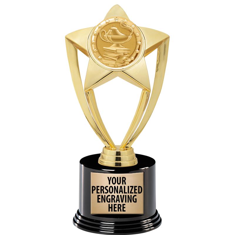 GOLD STAR INSERT TR W/BLK BASE