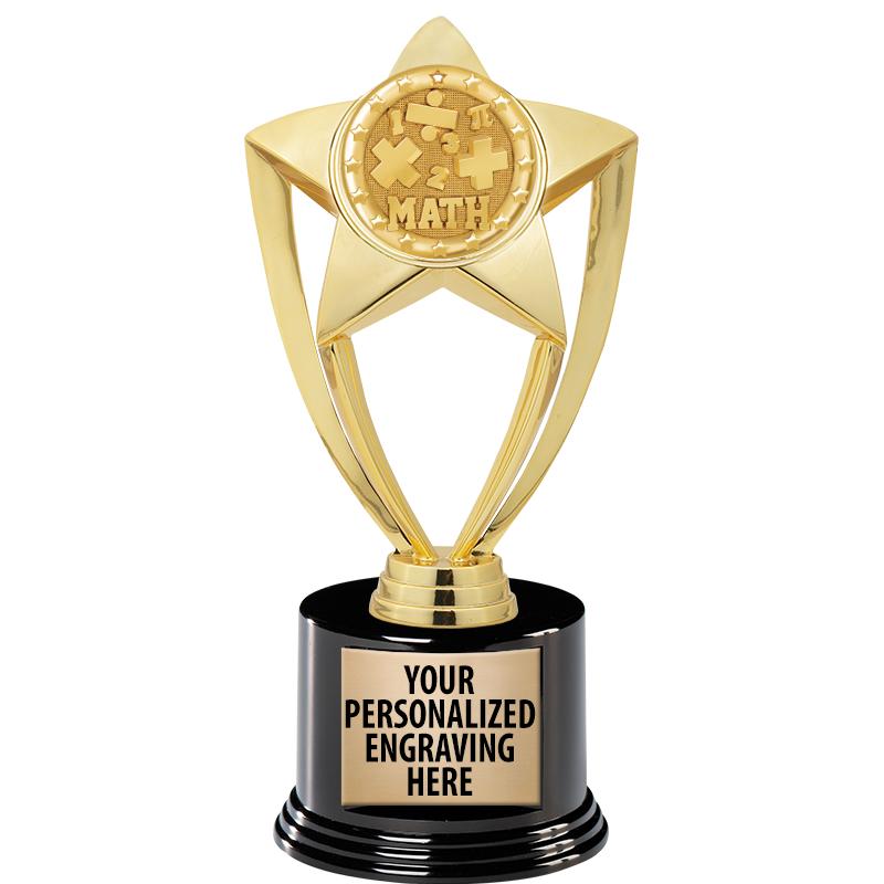 GOLD STAR INSERT TR W/BLK BASE