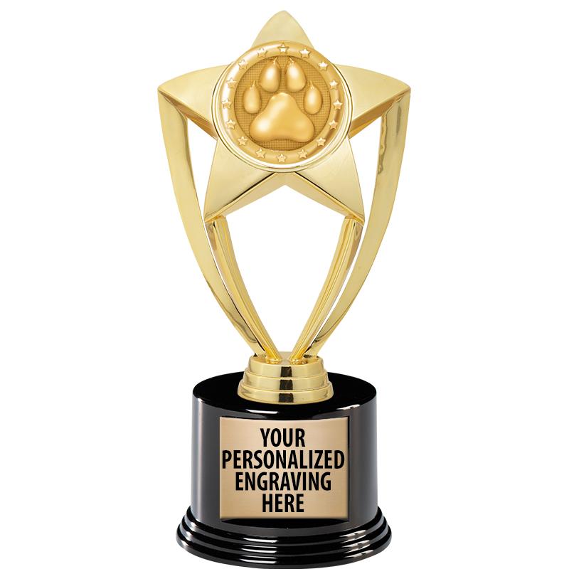 GOLD STAR INSERT TR W/BLK BASE