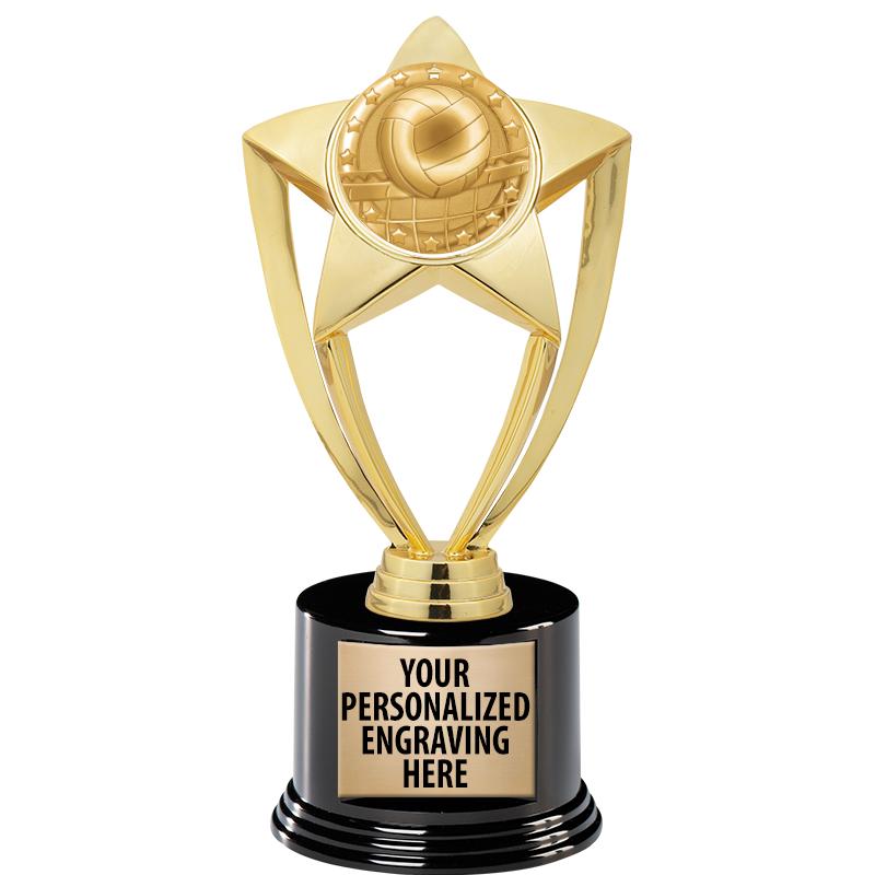 GOLD STAR INSERT TR W/BLK BASE