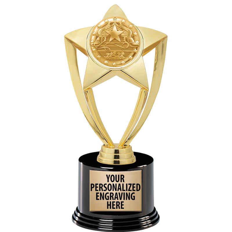 GOLD STAR INSERT TR W/BLK BASE