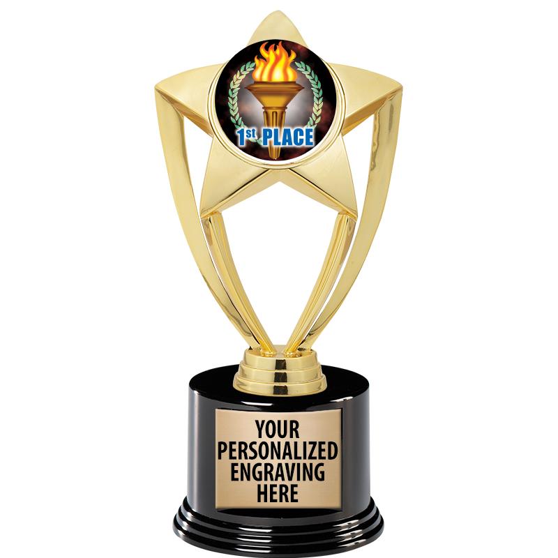 GOLD STAR INSERT TR W/BLK BASE