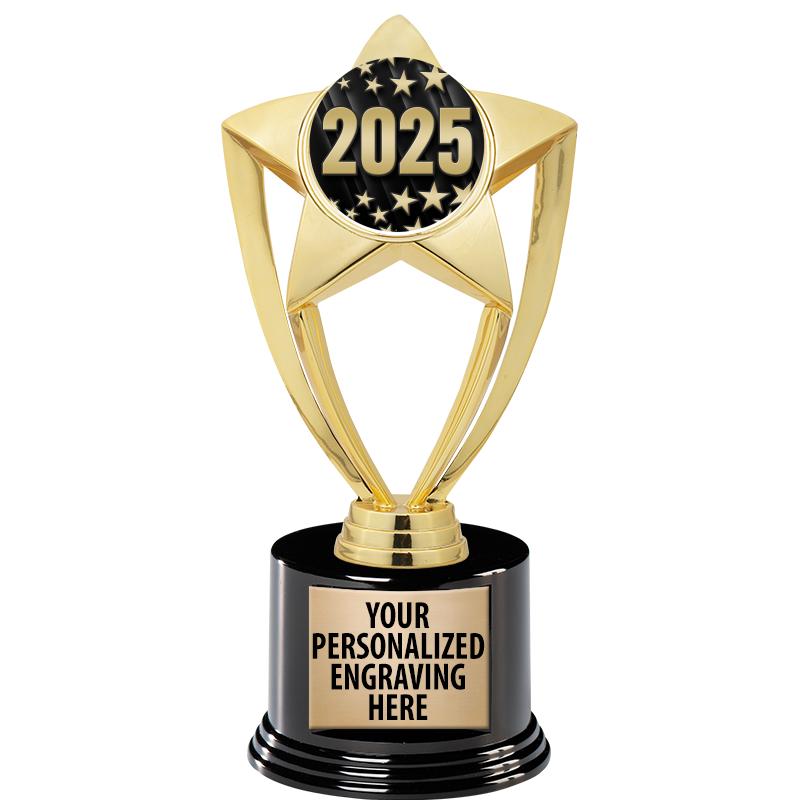 GOLD STAR INSERT TR W/BLK BASE