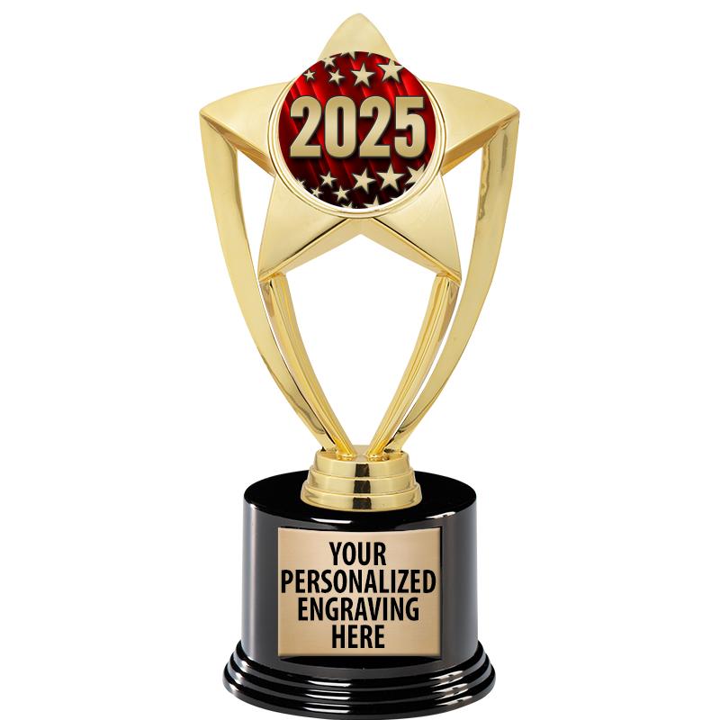 GOLD STAR INSERT TR W/BLK BASE