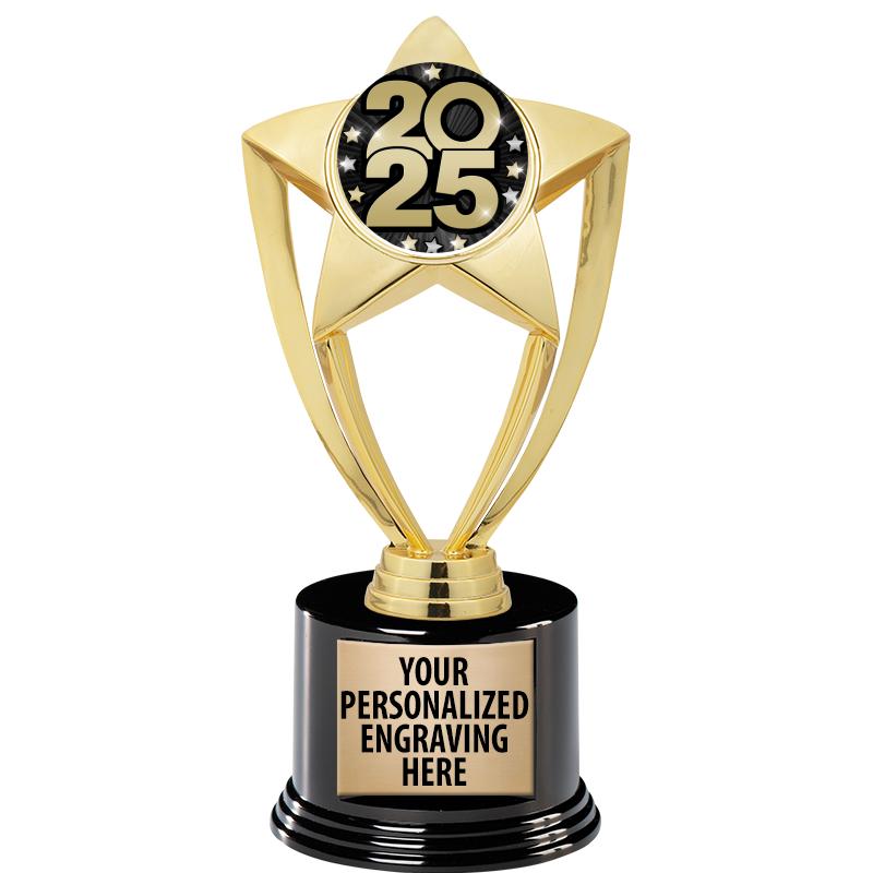 GOLD STAR INSERT TR W/BLK BASE