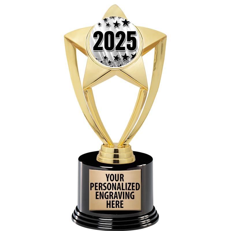 GOLD STAR INSERT TR W/BLK BASE