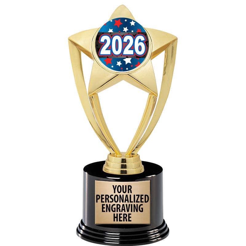 GOLD STAR INSERT TR W/BLK BASE