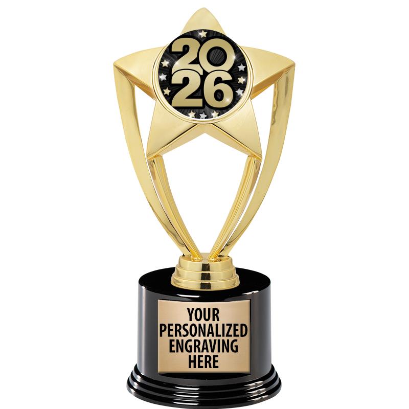 GOLD STAR INSERT TR W/BLK BASE