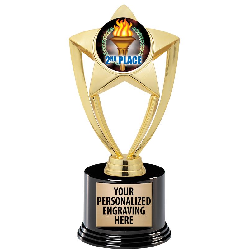 GOLD STAR INSERT TR W/BLK BASE