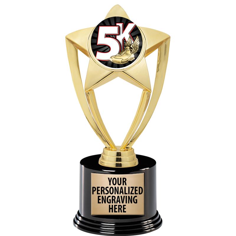 GOLD STAR INSERT TR W/BLK BASE