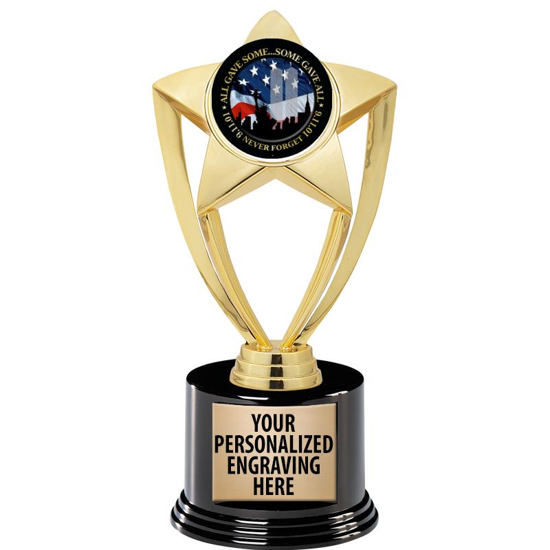 GOLD STAR INSERT TR W/BLK BASE