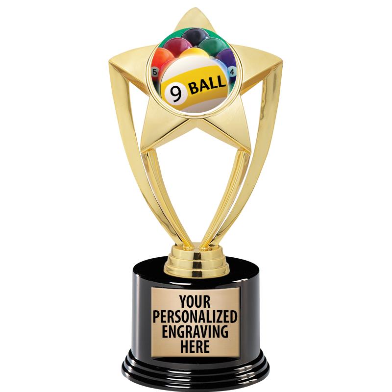 GOLD STAR INSERT TR W/BLK BASE