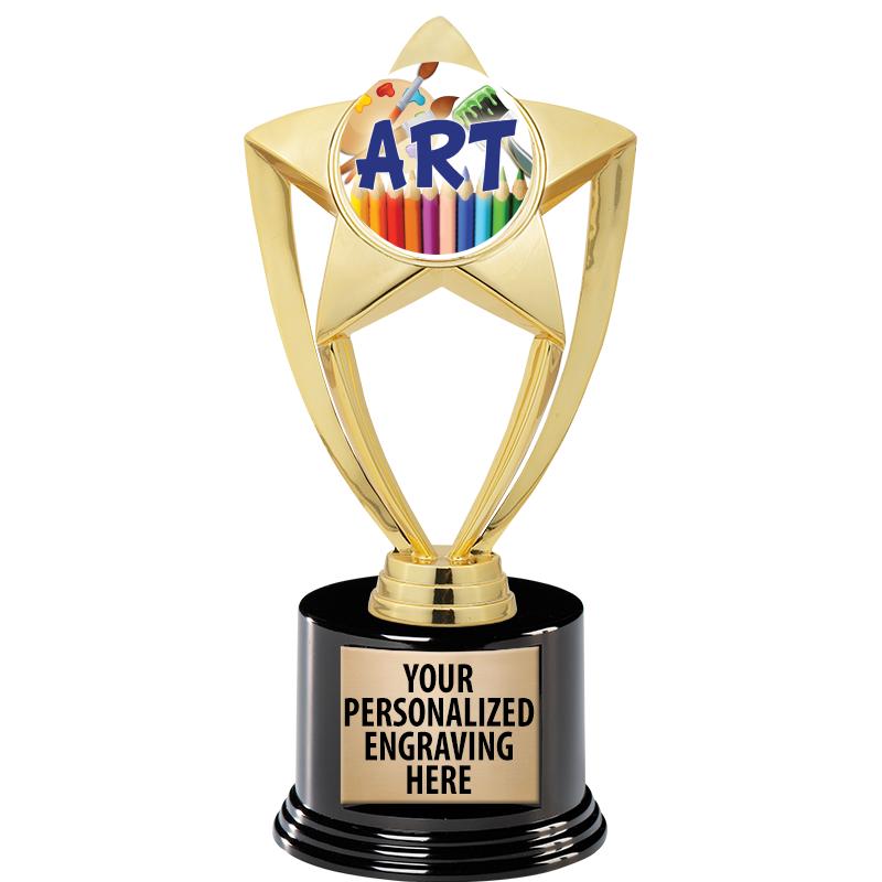 GOLD STAR INSERT TR W/BLK BASE